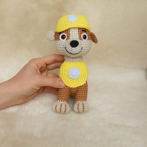 PAW Patrol - op puin geïnspireerde pluche – gehaakt hondenspeeltje poot – zacht amigurumicadeau voor kinderen en pootfans