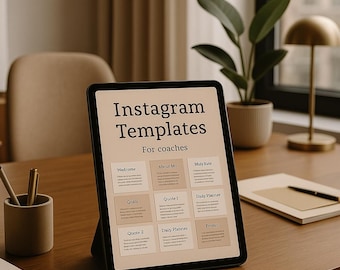 Coaching Workbook Template / Self-Growth / PDF / Canva Editable