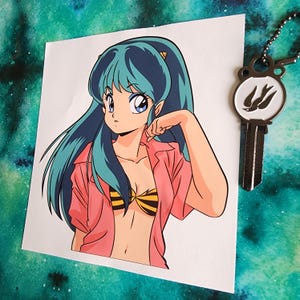 Tesoro - Adesivo in vinile con scritta "Sbirciatina" kawaii e carina - Impermeabile e resistente alle intemperie per esterni e interni - Auto JDM PC Anime Sbirciatina