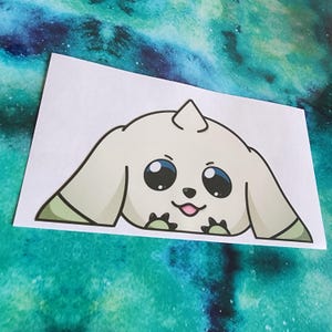 Momentai - Peeker Decal Sticker Vinyl - Waterproof & Weatherproof Outdoor Indoor - Car JDM PC Anime Peeking