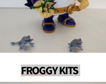 Custom 3D Printed Froggy With or Without Tail