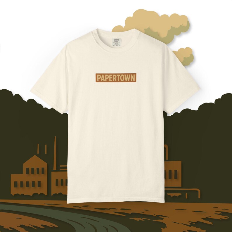 Papertown Canton North Carolina Tee, Graphic T-Shirt, Paper Mill, North Carolina, Divine Vintage image 3