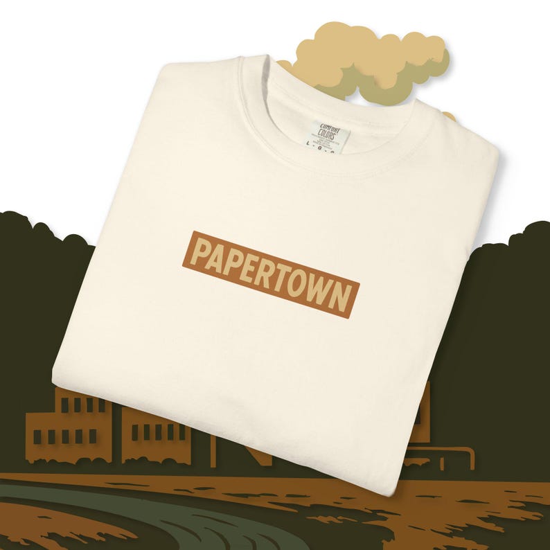 Papertown Canton North Carolina Tee, Graphic T-Shirt, Paper Mill, North Carolina, Divine Vintage image 7