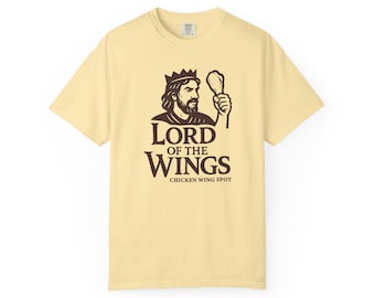 Lord of the Wings Unisex T-Shirt, Chicken Wing Lover Gift, Foodie Apparel
