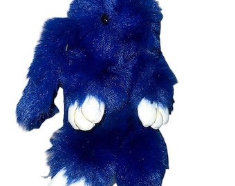 Fluffy Bunny Rabbit Faux Fur Keychain, Soft Bag Charm Accessory
