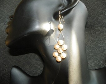 Champagne Pearl Earrings