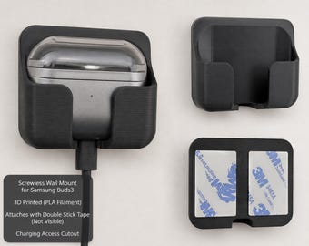 Headphone wall mount for Samsung Buds 3 Screwless