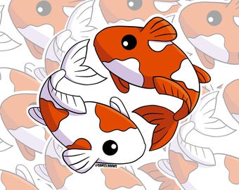 Pisces: Vinyl Sticker | Original Art | Water Resistant Decal