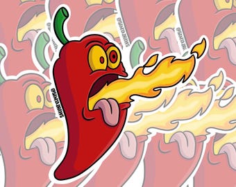 Spicy Boi: Vinyl Sticker | Original Art | Water Resistant Decal