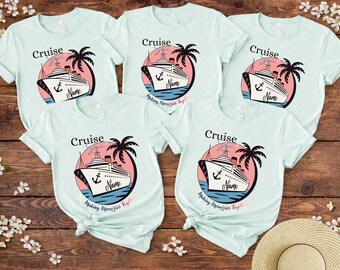 Custom Cruise Squad 2026 Shirt Personalized Family Cruise T Shirt Vacation Group Matching Tee Gift For Cruise Lovers Unisex Summer Trip
