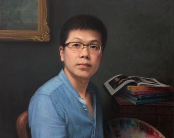 Custom Super realistic portrait painting,Turn photo into oil painting, Photo to oil painting, Super high quality - Artist YuHui work