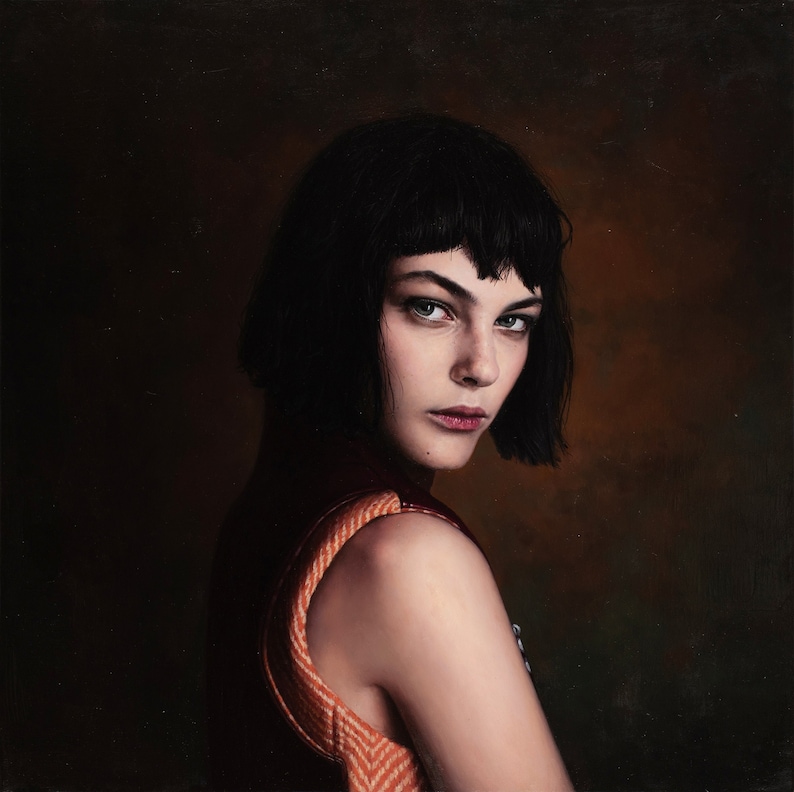 Custom Super Realistic Portrait Painting, Commission Portrait Painting