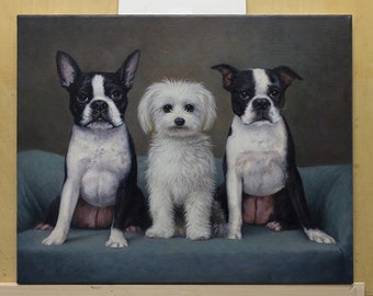 Custom Pets Portrait Wedding portrait Custom Pet Portrait from Photo Dog portrait 100% Handmade Photo into Oil Painting Heirloom Custom Pets Portrait Wedding portrait Custom Pet Portrait from Photo Dog portrait 100% Handmade Photo into Oil Painting Heirloom