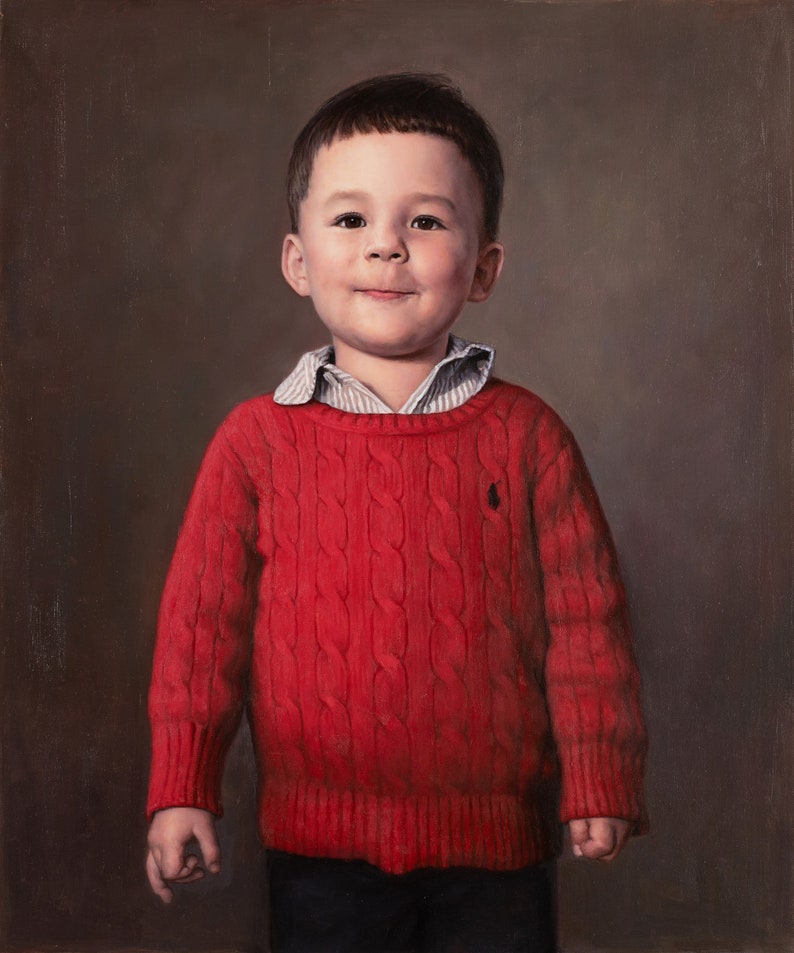 Custom Super Realistic Portrait Painting Commission Portrait Etsy