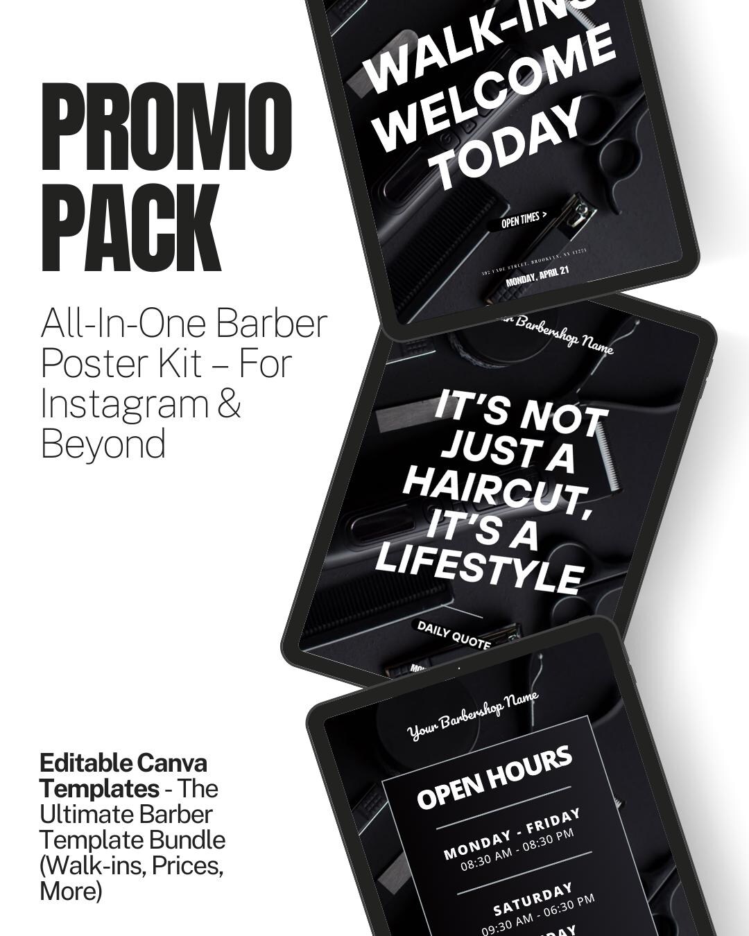 Barber Template, Barber Instagram Post, Barber Flyer, Haircut Template ...