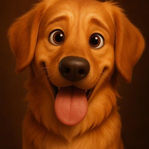 Portrait d'animal de compagnie personnalisé de style Pixar - Dessin d'animal 3D à partir d'une photo, cadeau numérique mignon pour les propriétaires de chien ou de chat