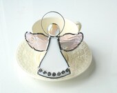 Stained Glass Angel suncatcher, First Holy Communion Gift,  baby's baptism gift first Christmas newborn baby gift personalised angel Ireland