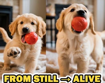 Retrato animado con IA personalizado: da vida a tus fotos / Memorial de mascota/persona / Personaje de anime en movimiento / Regalo de amor virtual