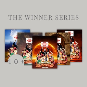 Galatasaray Champions 2024-25 Poster Bundle: Turkish Football Art (Digital Download)