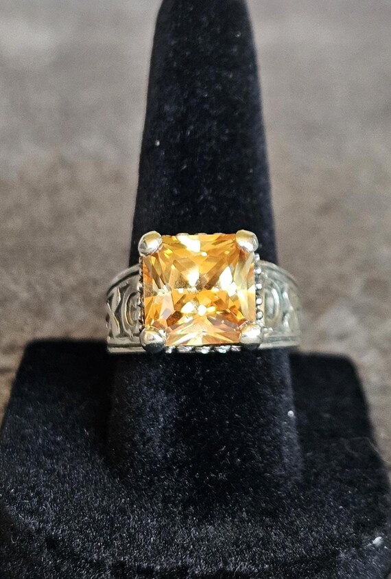 Size 8 Gemstone Sterling Silver Rings-Various Des… - image 4