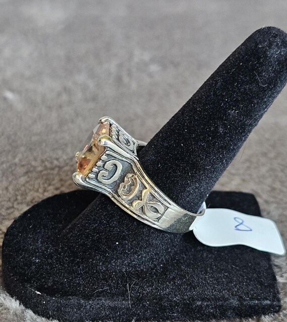 Size 8 Gemstone Sterling Silver Rings-Various Des… - image 5