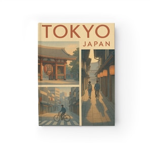 TOKYO, JAPAN Inspired Journal - Japan Tokyo Culture Travel, Asia Wanderlust Bullet Planner, Scrapbook Keepsake Memory