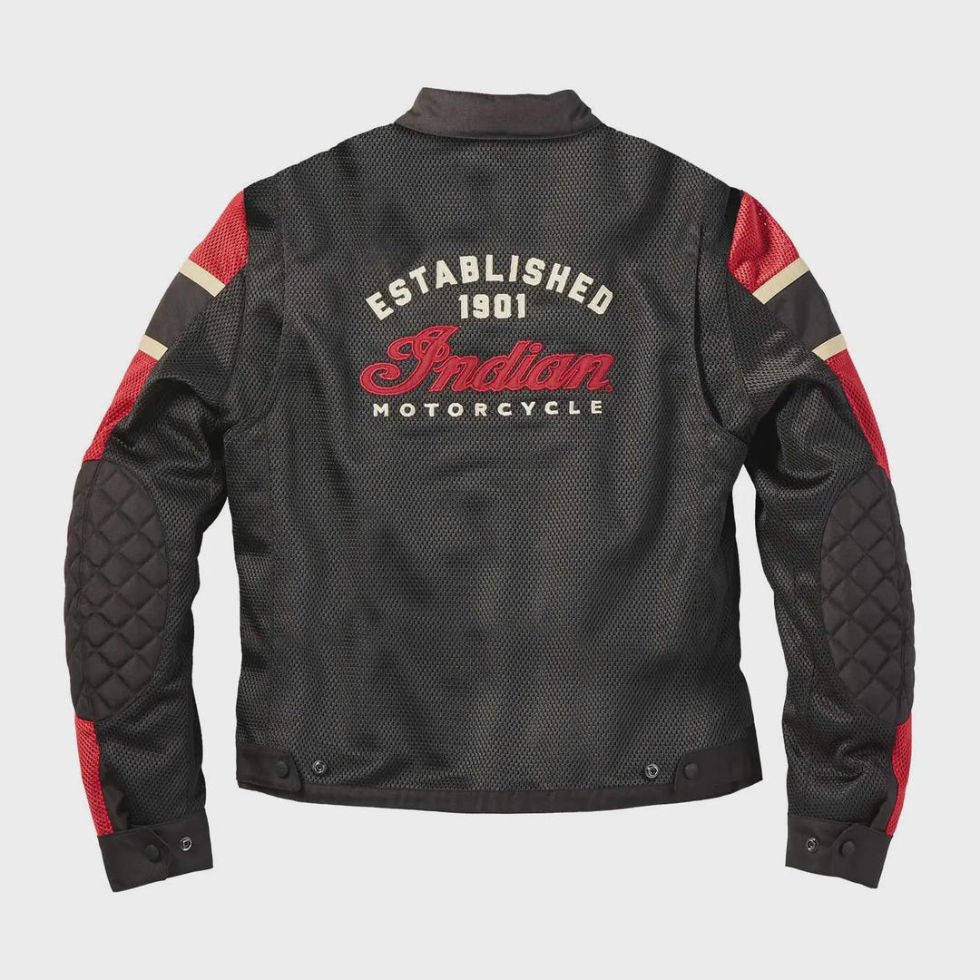 Indian Men's Motorcycle Biker Riding Jacket Lightweight Handmade Mesh ...