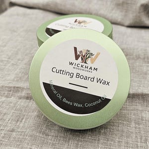 Wickham Woodworks Cutting Board Wax – All-Natural Food Safe Wood Conditioner for Butcher Block, Charcuterie Boards, Utensils & Kitchen Tools