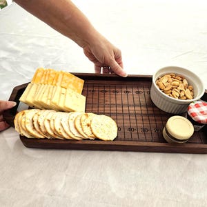 Game Day Gridiron Charcuterie Board - Engraved Football Field Tray