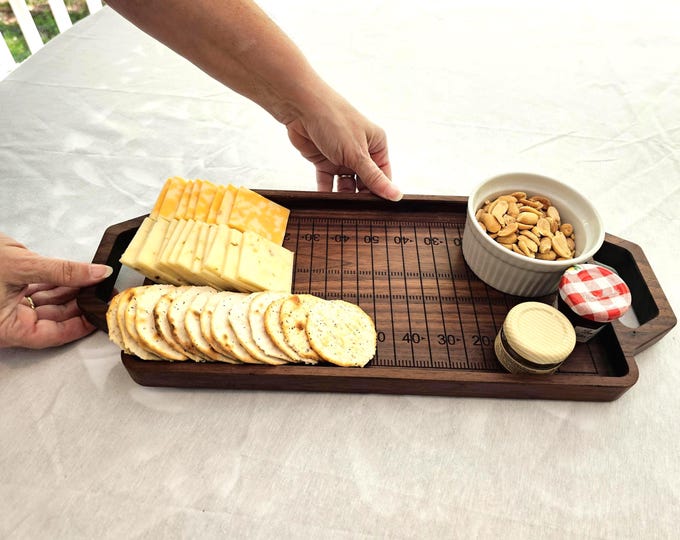 Game Day Gridiron Charcuterie Board - Engraved Football Field Tray