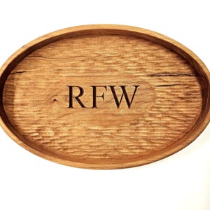 Personalized Oval Valet Tray