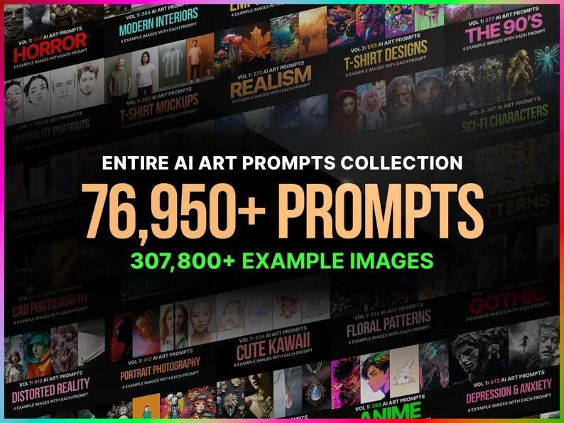 76,950+ Ai Art Prompts With Image Examples | Midjourney, Dall-e, Guide ...