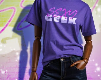 Camiseta gráfica sexy GEEK / Camiseta con arte de cómic / Camiseta urbana de arte pop / BOOPMode
