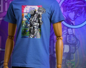 Camiseta gráfica Interdimensional Vagabond C02 / Camiseta de arte de cómic de ciencia ficción / Camiseta urbana geek / BOOPMode