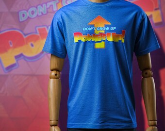 Camiseta gráfica "Don't Grow Up Power Up" / Camiseta de cómic para gamers / Ropa urbana para geeks gamers / BOOPMode