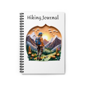 Hiking Journal Notebook - Nature Lover Gift, Outdoor Adventure Writing, Travel Diary, Nature Sketchbook, Camping Journal