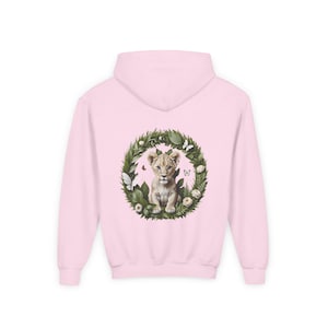 Bluza z kapturem Lion Cub, dierontwerp, cadeau voor kinderen, bluza z kapturem, dierenvriendkleding