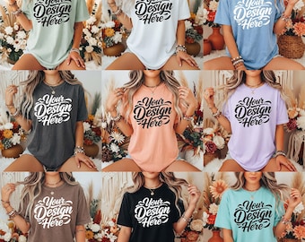 Comfort Colors 1717 T-Shirt Mockup Bundle,  (Digital Download