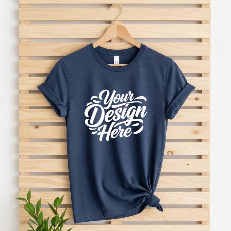 50+ Bella Canvas 3001 Tshirt Flat Lay Mockup Bundle | BC 3001 T-Shirt Flatlay Mock-up Bundle | Real Product | Minimal Simple Background image 9