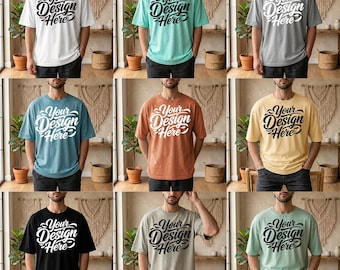 Comfort Colors C1717 T-Shirt Mockup Bundle | Mens XL (Digital Download)