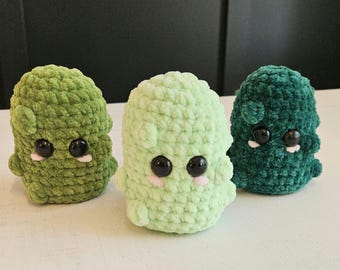 Crochet Baby Pickle Plushie Amigurumi Handmade Stuffed Animal
