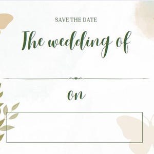 Save the date card
