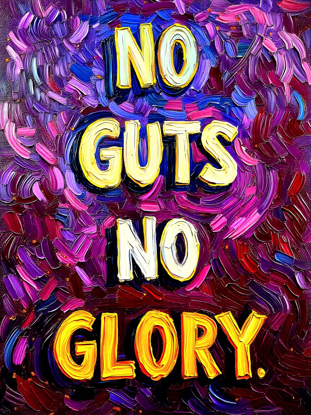 No Guts No Glory Live Positive Posters Etsy No Guts No Glory Live Positive Posters Etsy