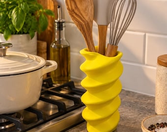 Fusilli-Nudel-Besteckhalter, Küchenhelfer-Organizer, originelle Küchendekoration