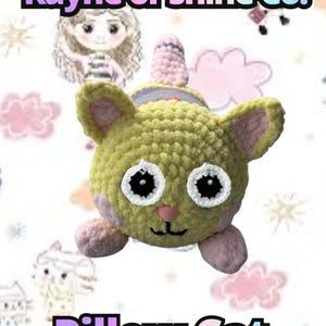 Pillow Cat, crochet, Gabby's Dollhouse, pattern, PDF