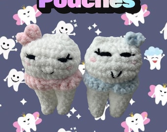 Tooth Fairy Pouch, crochet pattern, pdf
