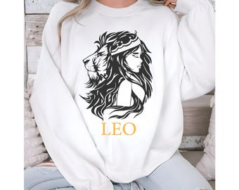Leo Zodiac Sweatshirt: Astrology Lover Comfy Pullover