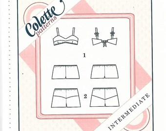 Misses' Lingerie Bralette Tap Panties Knickers Colette 1011 UNCUT FF Bust 33 - 46 Women's Sewing Pattern