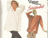 1980s Issey Miyake Top Pants Pantskirt Avant Garde Mostly Uncut Vogue 1729 Size 8 Bust 31.5 Women's Vintage Sewing Pattern