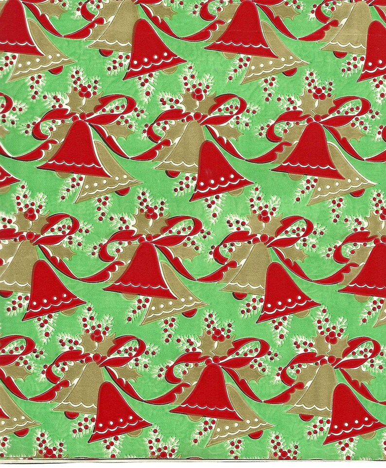 Red And Gold Christmas Wrapping Paper 